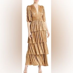 Sabrina Musayev Sia Gold Gown